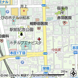ＡＩＵ保険会社松本支店周辺の地図