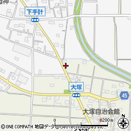 埼玉県深谷市下手計311周辺の地図