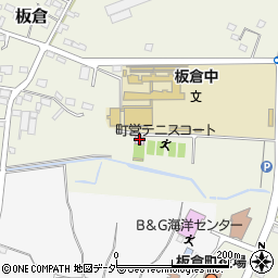 板倉町弓道場周辺の地図