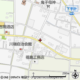 埼玉県深谷市下手計133周辺の地図