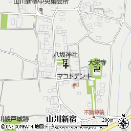 茨城県結城市山川新宿393-1周辺の地図