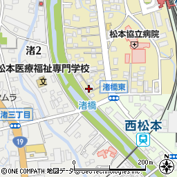 長野県松本市巾上13周辺の地図