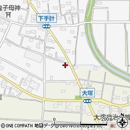 埼玉県深谷市下手計112周辺の地図