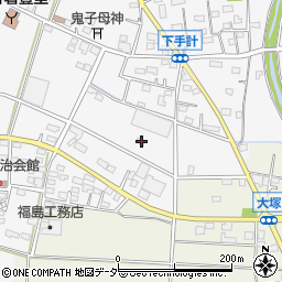 埼玉県深谷市下手計131周辺の地図