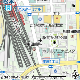 日本たばこ産業松本支店周辺の地図