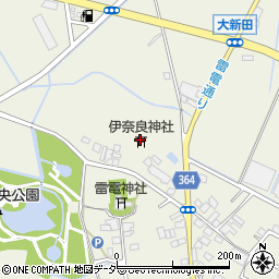 伊奈良神社周辺の地図