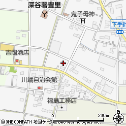 埼玉県深谷市下手計169周辺の地図