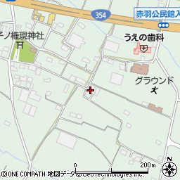 群馬県館林市赤生田町周辺の地図