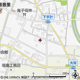 埼玉県深谷市下手計122周辺の地図