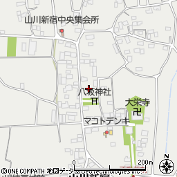 茨城県結城市山川新宿391周辺の地図
