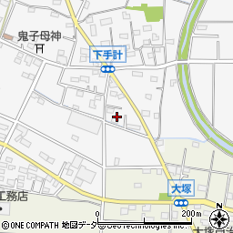 埼玉県深谷市下手計115周辺の地図
