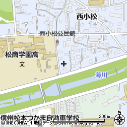 長野県松本市里山辺西小松4305周辺の地図