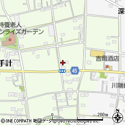 埼玉県深谷市上手計39周辺の地図