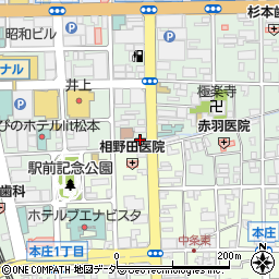 松本シティホテル周辺の地図