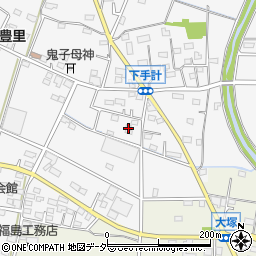 埼玉県深谷市下手計119周辺の地図