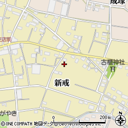 埼玉県深谷市新戒340周辺の地図