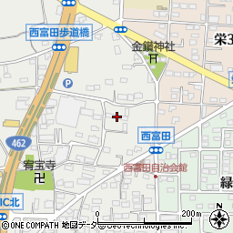 西富田パークハイツＡ館周辺の地図