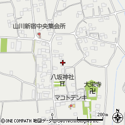 茨城県結城市山川新宿388-2周辺の地図