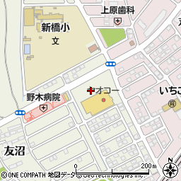 ヤオコー野木店駐車場周辺の地図