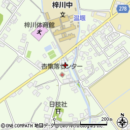 長野県松本市梓川梓1121-1周辺の地図