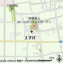 埼玉県深谷市上手計318周辺の地図