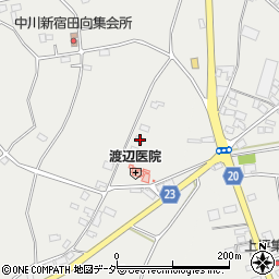 茨城県結城市山川新宿172周辺の地図