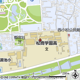 松商学園高等学校周辺の地図