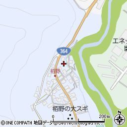 石川県加賀市山中温泉栢野町（イ）周辺の地図