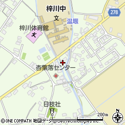 長野県松本市梓川梓1122周辺の地図