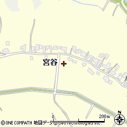 福井県あわら市宮谷周辺の地図