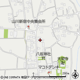 茨城県結城市山川新宿388周辺の地図