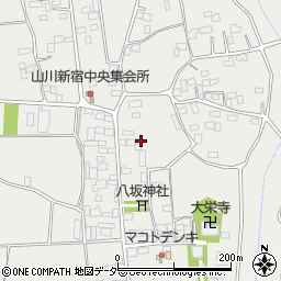 茨城県結城市山川新宿388-1周辺の地図