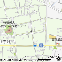 埼玉県深谷市上手計75周辺の地図