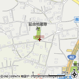 西富田周辺の地図