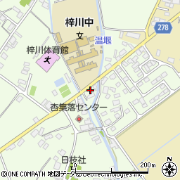 長野県松本市梓川梓1124周辺の地図