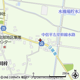 長野県松本市梓川梓4445周辺の地図