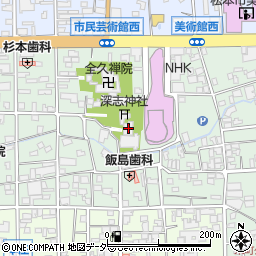 深志神社梅風閣周辺の地図