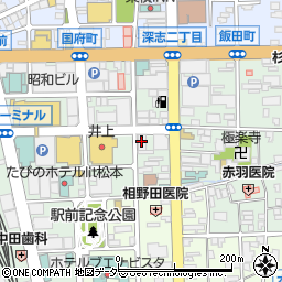 養老乃瀧中部本部松本事務所周辺の地図