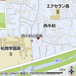 長野県松本市里山辺西小松4283-1周辺の地図