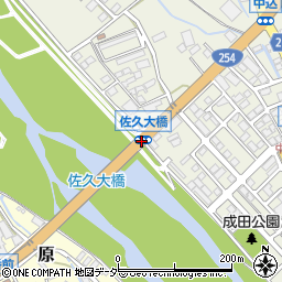 佐久大橋周辺の地図