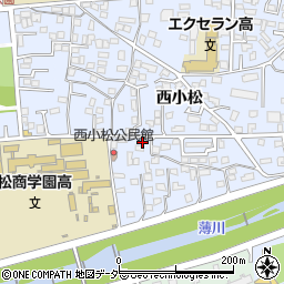 長野県松本市里山辺西小松4283周辺の地図