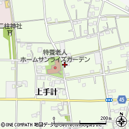 埼玉県深谷市上手計111周辺の地図