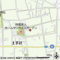 埼玉県深谷市上手計69周辺の地図