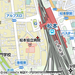 長野県松本市巾上8周辺の地図
