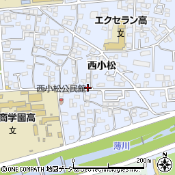 長野県松本市里山辺西小松4284-8周辺の地図