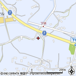 茨城県石岡市下林350周辺の地図