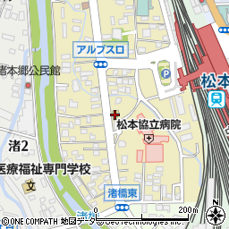ファミリーマート松本駅アルプス口店周辺の地図