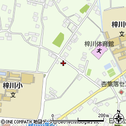 長野県松本市梓川梓841周辺の地図