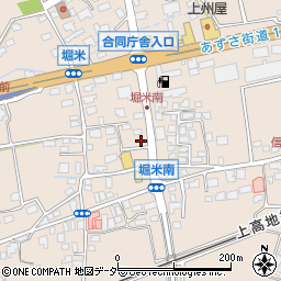 長野県松本市島立堀米周辺の地図