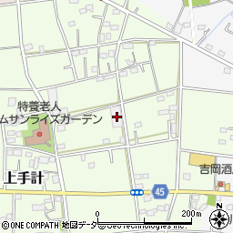 埼玉県深谷市上手計76周辺の地図